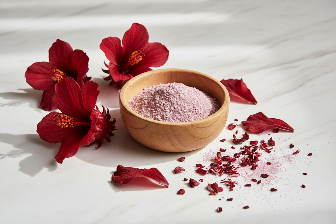 Comment la poudre d'hibiscus peut aider à fortifier les cheveux et à retrouver une peau éclatante ? - Maison Crepue