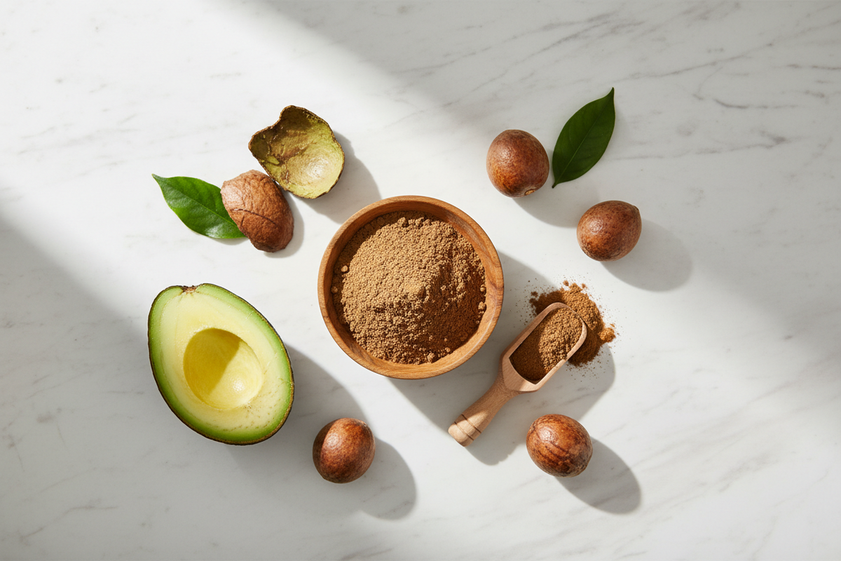 Comment la poudre de noyau d'avocat peut aider à fortifier les cheveux et prendre soin de la peau ? - Maison Crepue