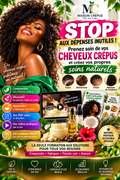 STOP — Formation complète en soins capillaires pour cheveux crépus | Fabrication, recettes, conseils et bonus