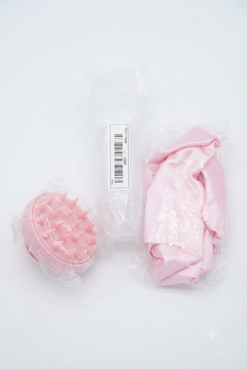 Bonnet en Satin de Protection Cheveux — Rose