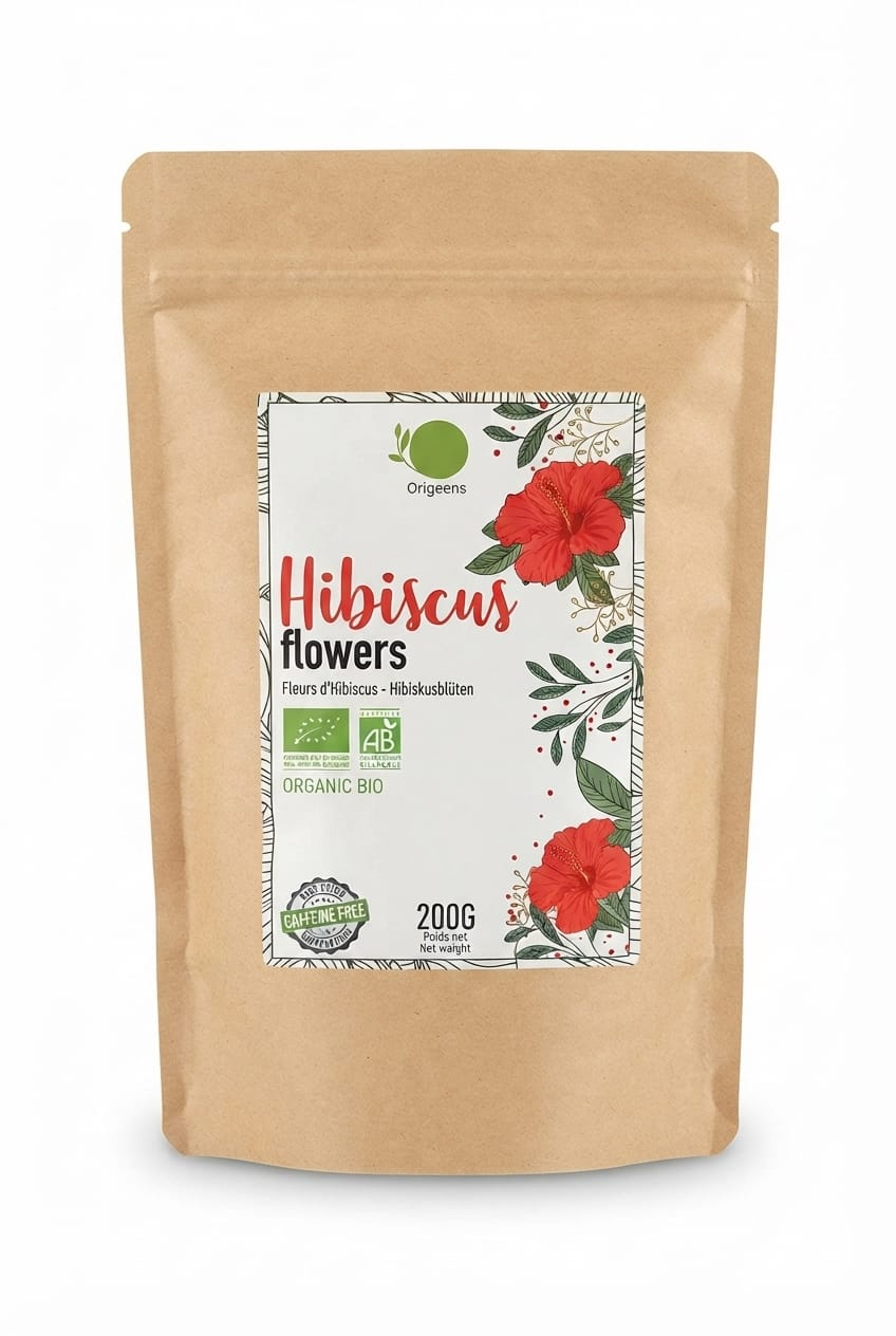 Feuilles d'Hibiscus Bio — Complément Naturel 250g