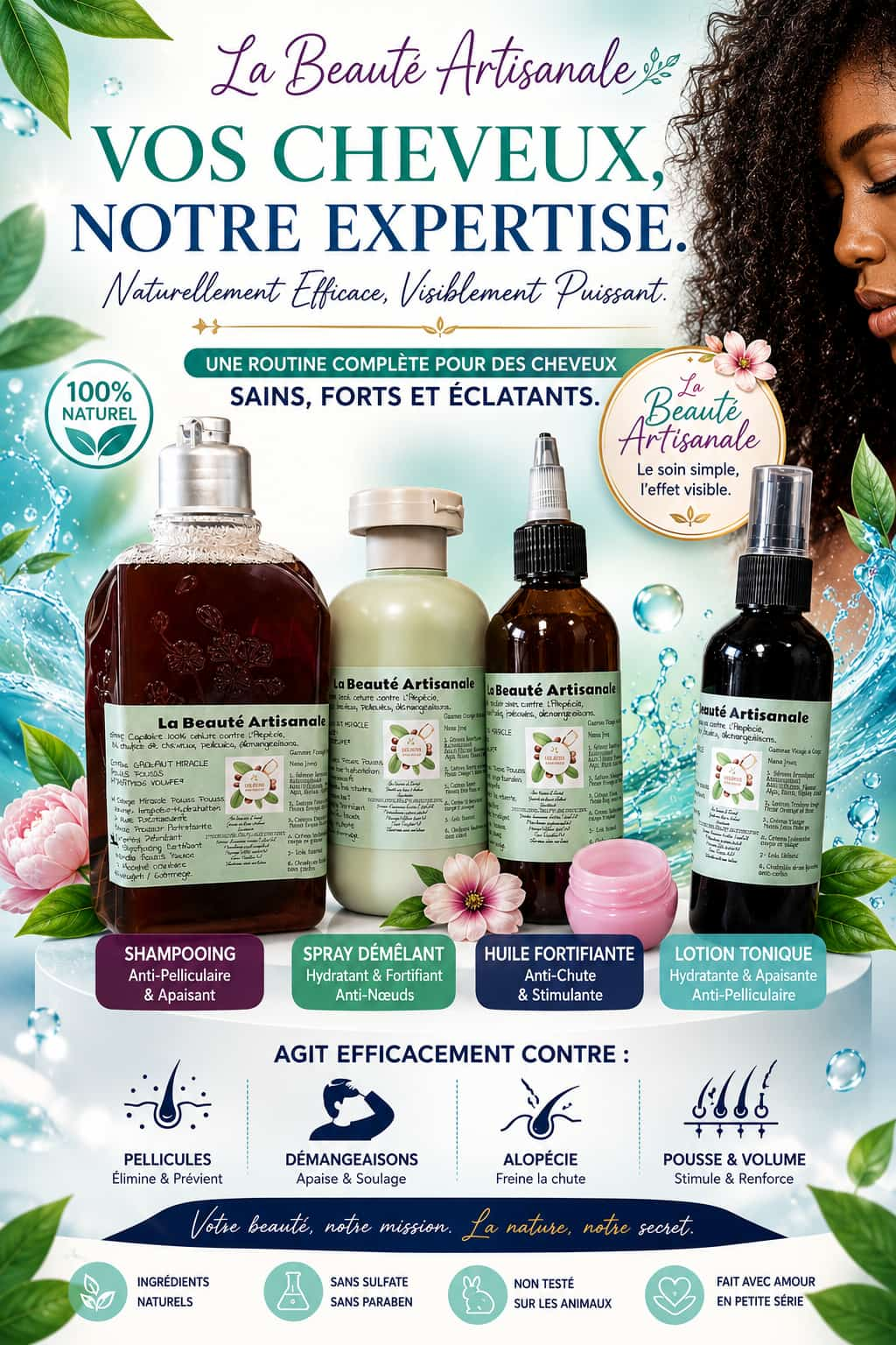 soins capillaires naturels cheveux crépus